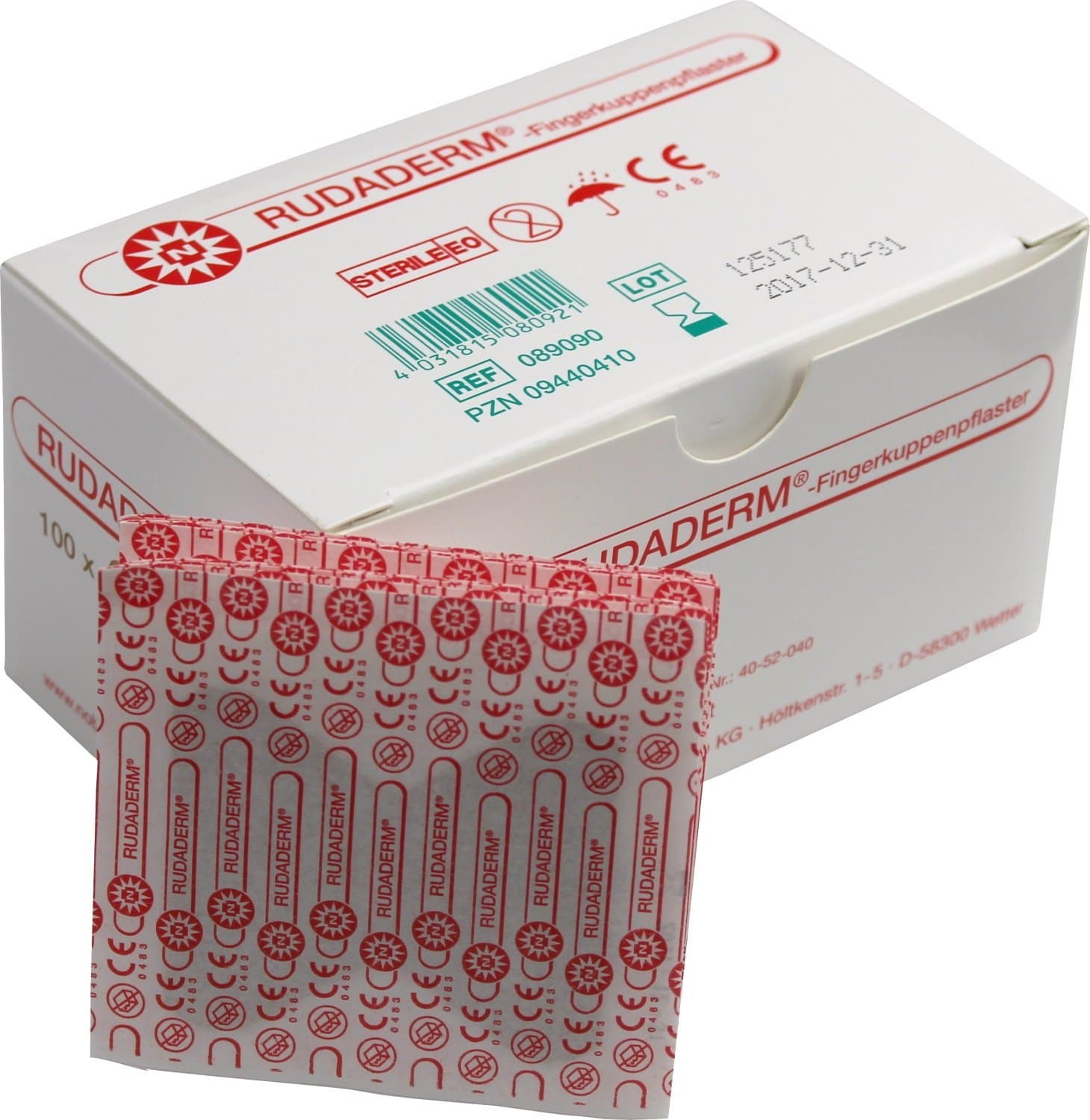 Rudaderm Finger Tip Plaster Pack of 100