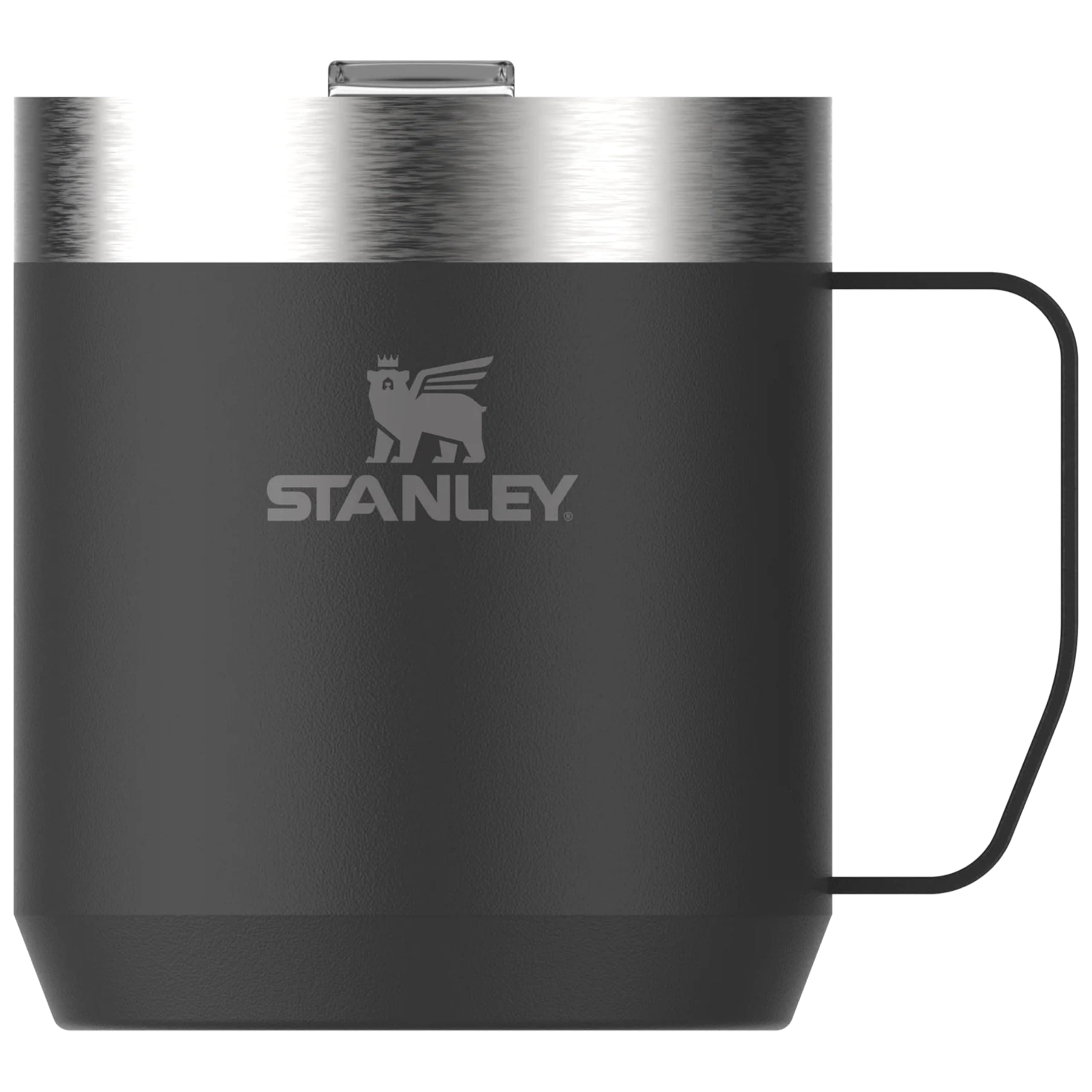 STANLEY " Classic Legendary Camp Mug 0.35L / 12 OZ Matte Black - Double-wall vacuum insulation | Stainless steel camp mug | BPA-free thermal cup | Dishwasher safe | Single server brewer compatible "