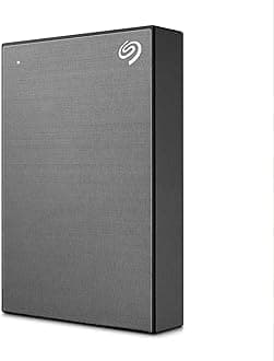 One Touch, 4TB, Password Activated Hardware encryption, Portable External Hard Drive, Portable External Hard Drive, PC, Notebook & Mac, USB 3.0, Space Gray (STKZ4000404)