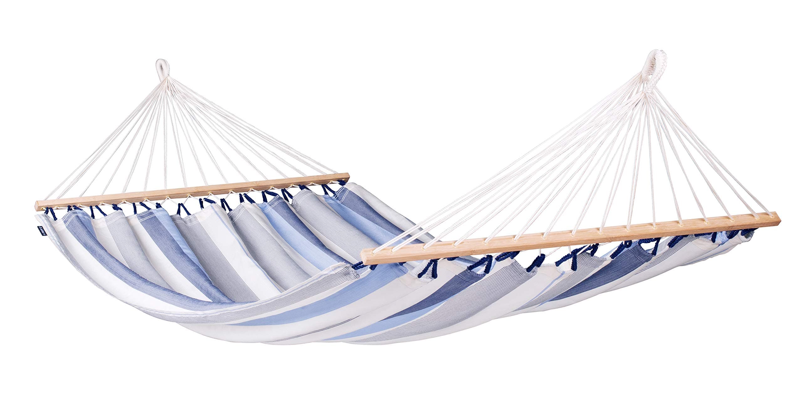 LA SIESTA Alisio Double Spreader Bar Hammock (Size L - 160 cm) (Sea salt)