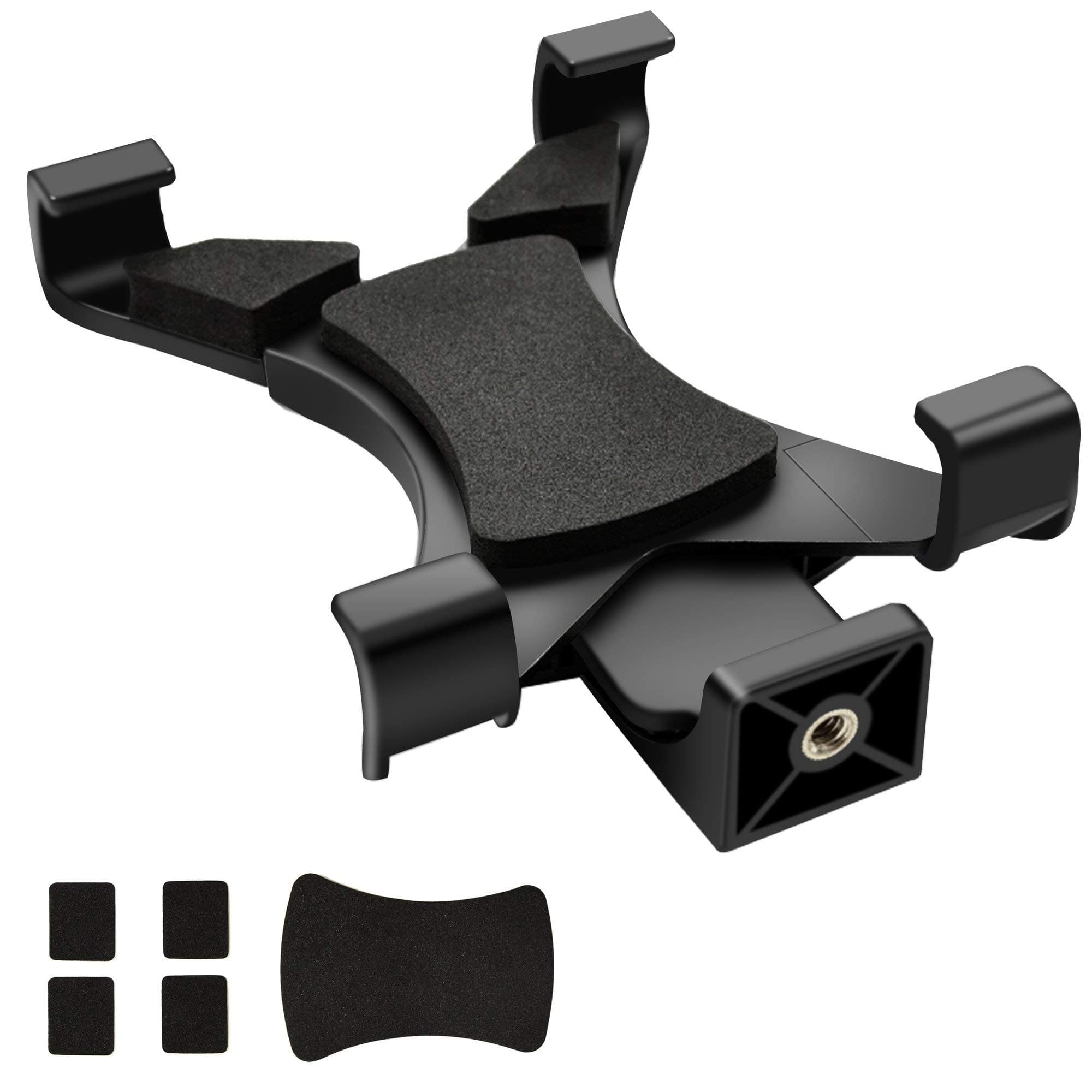 ipow iPad Tripod Mount Adapter Universal Tablet Clamp Holder(4.8 - 7.8 Inch Adjustable Width), Fits Apple Ipad 2 3 4, Ipad Air, Air 2, Ipad Mini 1 2 3, Samsung Galaxy Tab 1 2 3 4, Tab Pro, Tab S, Microsoft Surface, Google Nexus and Most Tablets, Use on Tripod, Monopod, Selfie Stick, Tabletop Tripod Stand etc - Recording Video and Photo with 1/4 Inch Thread