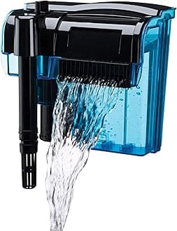 Penn Plax Cascade Hang-on Aquarium Filter With Quad Filtration System Cleans Up To 50 Gallon Tank