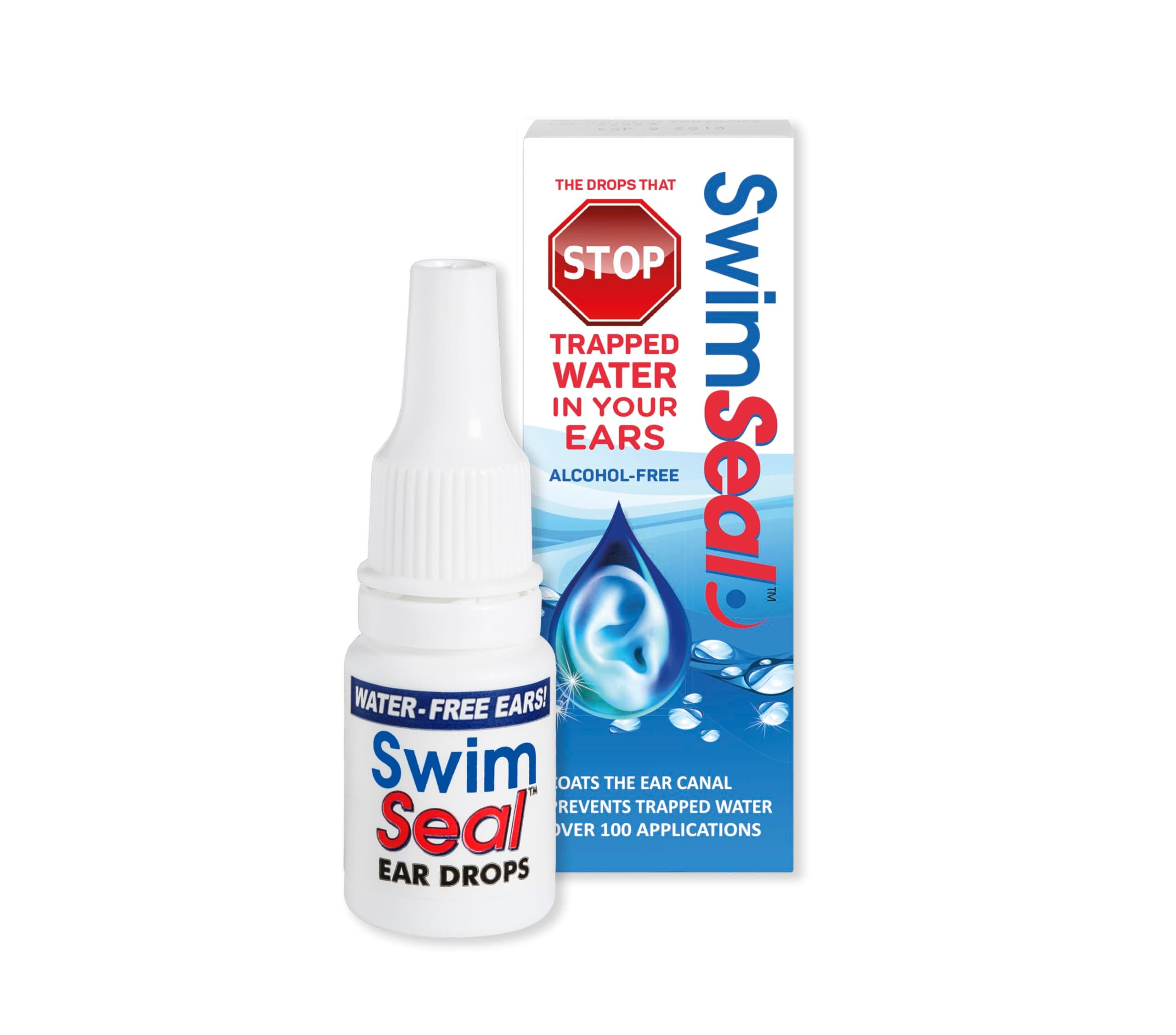 SwimSeal™ All Natural Swimmer's Ear Drops for Daily Use Rather Than Alcohol Drops or Earplugs. The Solution for Your Ears for All Water Exposure for All Ages.