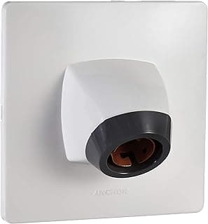 Anchor by Panasonic Modular Bulb Holder Angle Type, ISI Certified, Ideal for Wall Mount – White (Pack of 2)