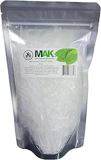 Mak Menthol Crystals 100% Pure Organic Natural Spa Quality in 8OZ Resealable Bag