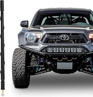 VOFONO 13 Inch Antenna Compatible with Toyota Tundra 2000-2022, Tacoma 1995-2015, Compatible with FJ Cruiser 2007-2015, New Spiral Flex Rubber Antenna Replacement Pickup Truck Accessories