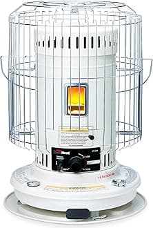 Sengoku Indoor & Outdoor Kerosene Heater, 23,500 BTU, Portable Use, White - Cordless Space Heater for Home, Garage, Basement, and Camping
