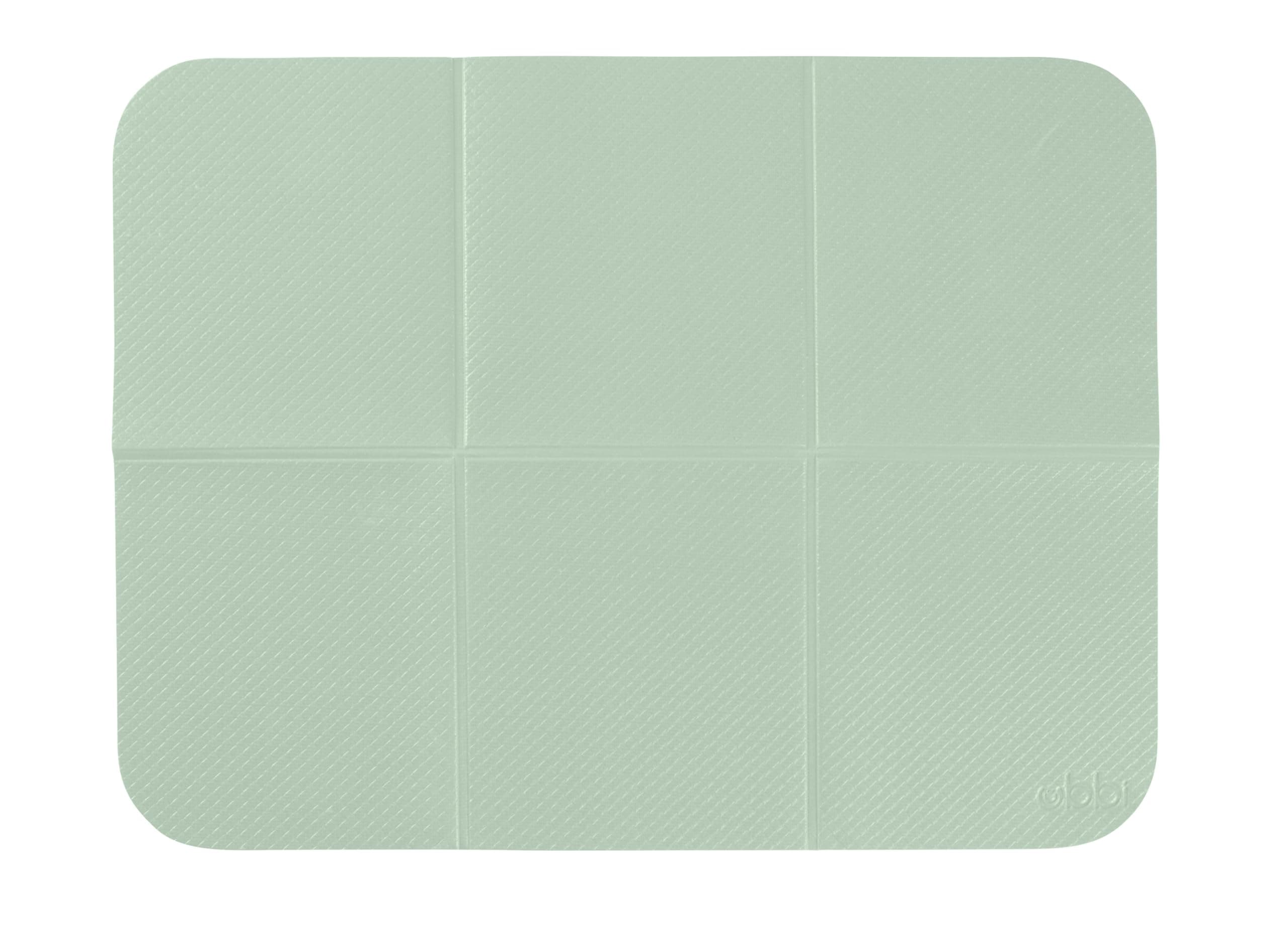 Ubbi On-the-Go Diaper Changing Baby Mat, Soft and Comfortable, Must Have for Newborns, Easy to Clean, Portable Folding Pad, Infant Traveling Accessories, Sage Green, 16" x 21"