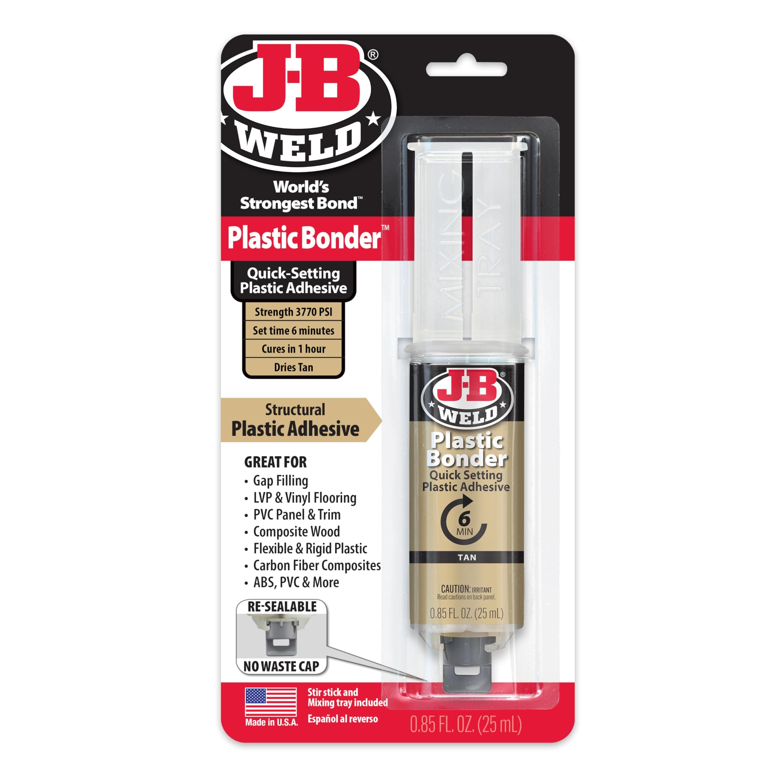 J-B Weld PlasticBonder Black