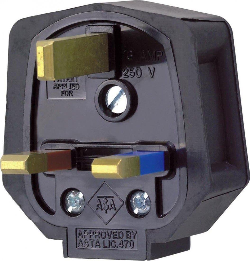 Duraplug PF133BLK 13A BLACK SLEEVED PLUG