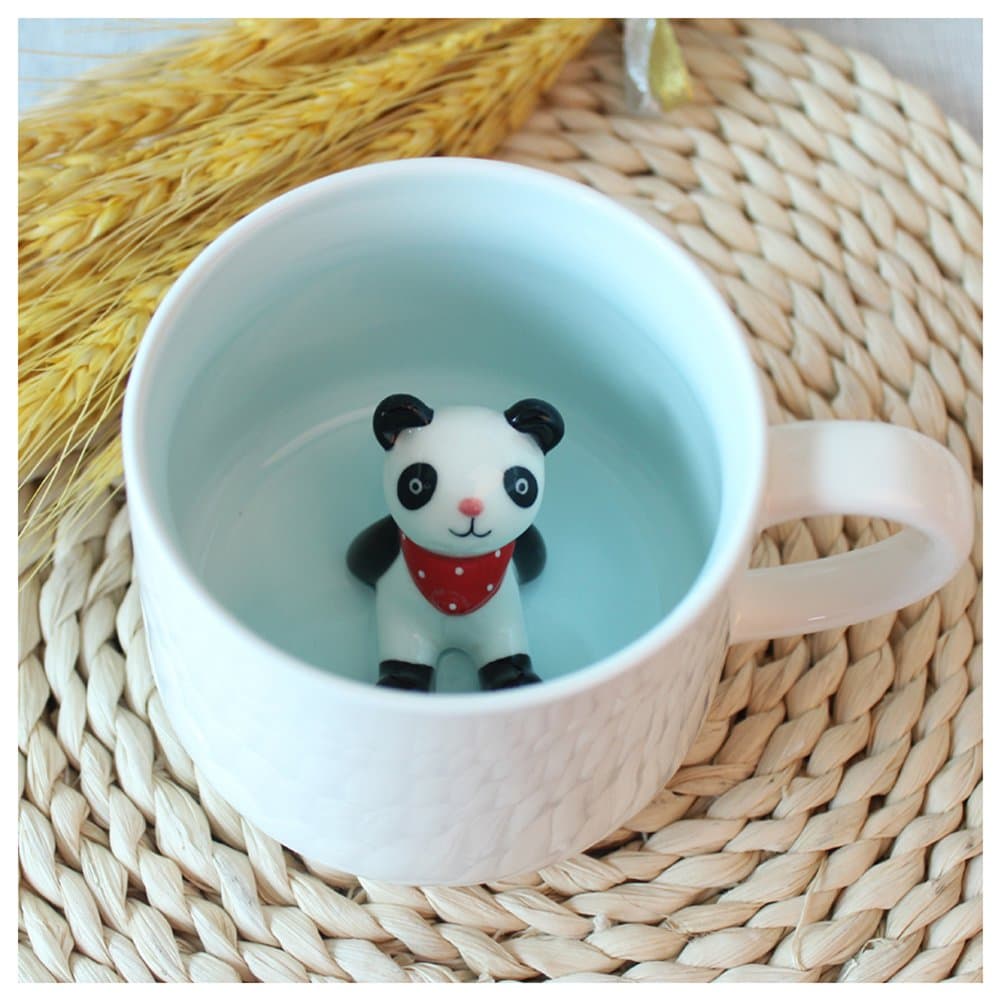 3D Cute Animal Ceramics Coffee Cup Office Cup