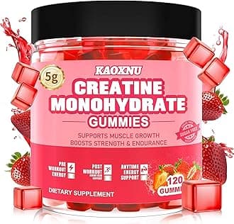 Creatine Monohydrate Gummies for Men & Women 120 CT - 5000mg of Creatine Mono...