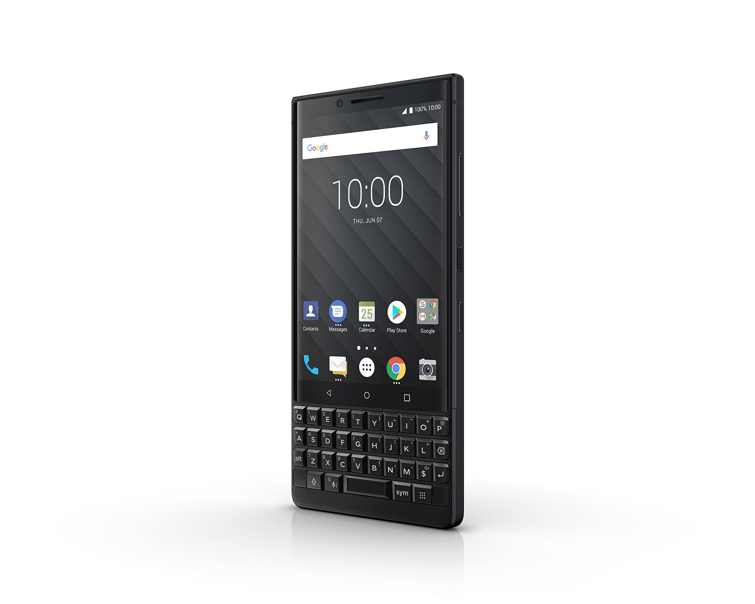 BlackBerry KEY2 64GB (Single-SIM, BBF100-1, QWERTY Keypad) (GSM Only, No CDMA) Factory Unlocked SIM-Free 4G/LTE Smartphone - International Version (Black) - No warranty in the USA