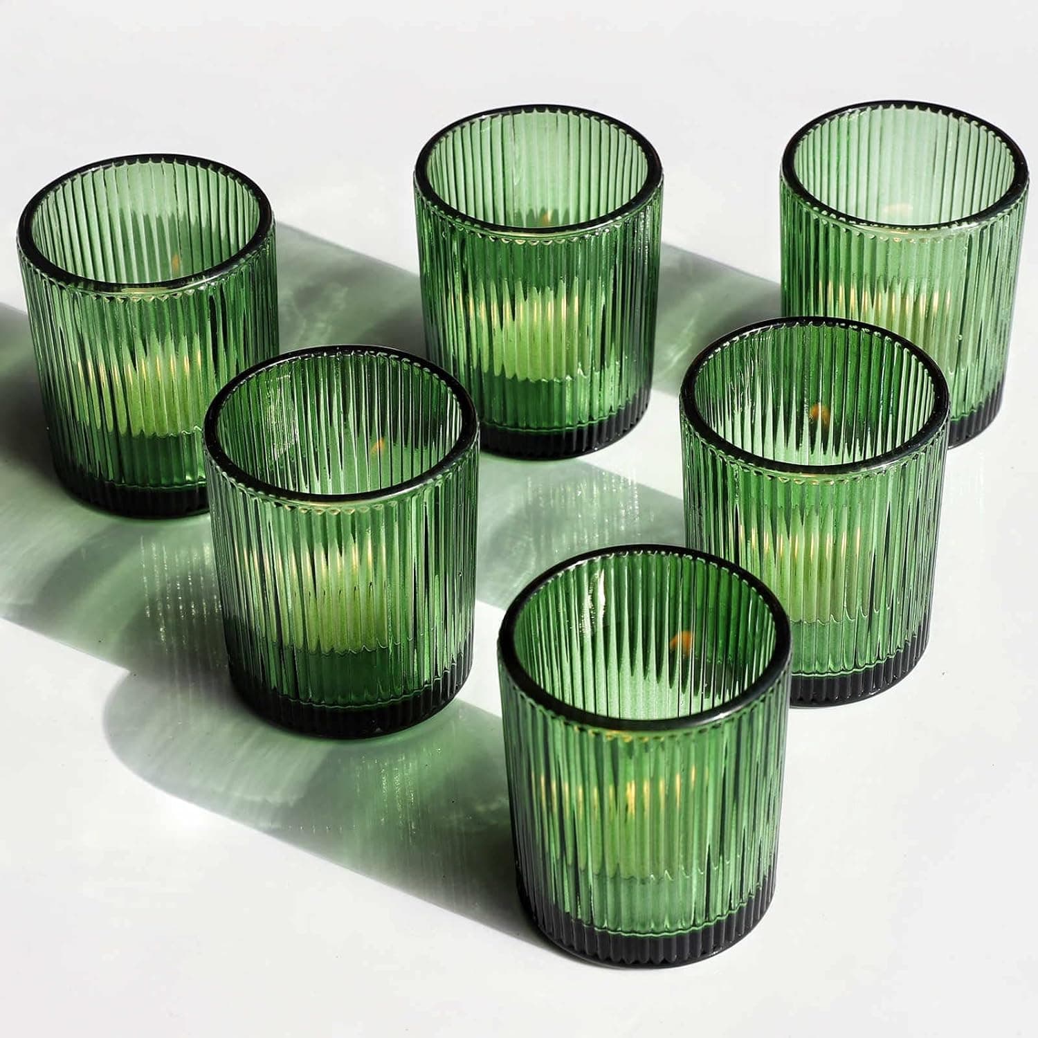 Ribbed Votive Candle Holder