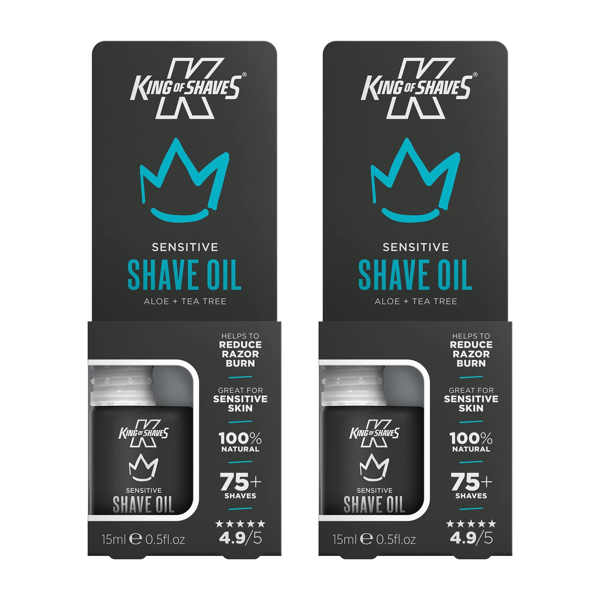 Sensitive Shaving Oil For Men, For A Close and Comfortable Shave, Suitable for All Skin Types, Shave Oil For Men 2x15ml