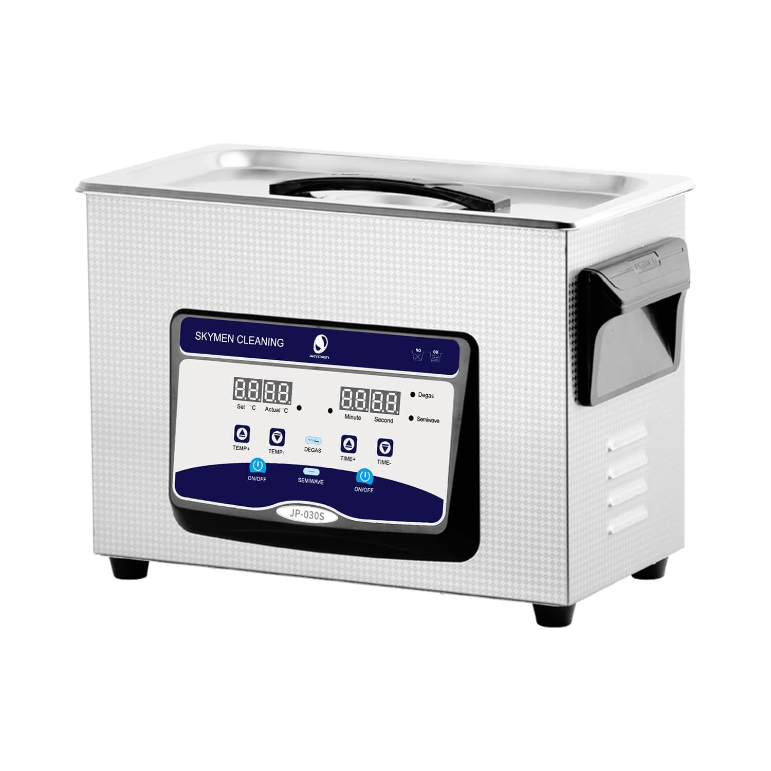 SKYMEN Digital Ultrasonic Cleaner 4.5L Ultrasonic Cleaning Machine with Timer Heater Degas and Semiwave Function, Ultrasonic Bath Cleaning Auto Car Parts Industrial Accessories Circuit Board etc