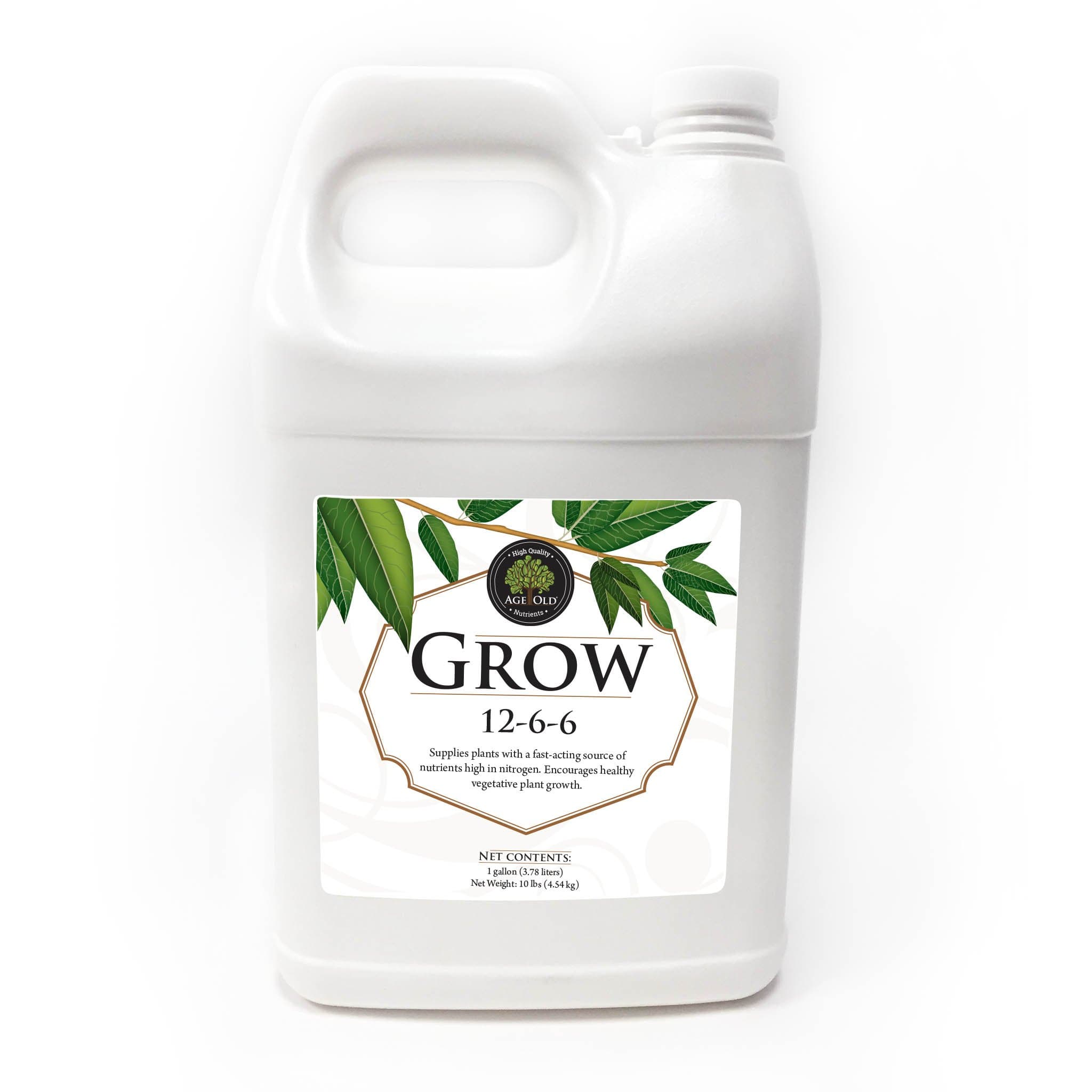 Grow Natural Based Liquid Fertilizer, 1-Gallon