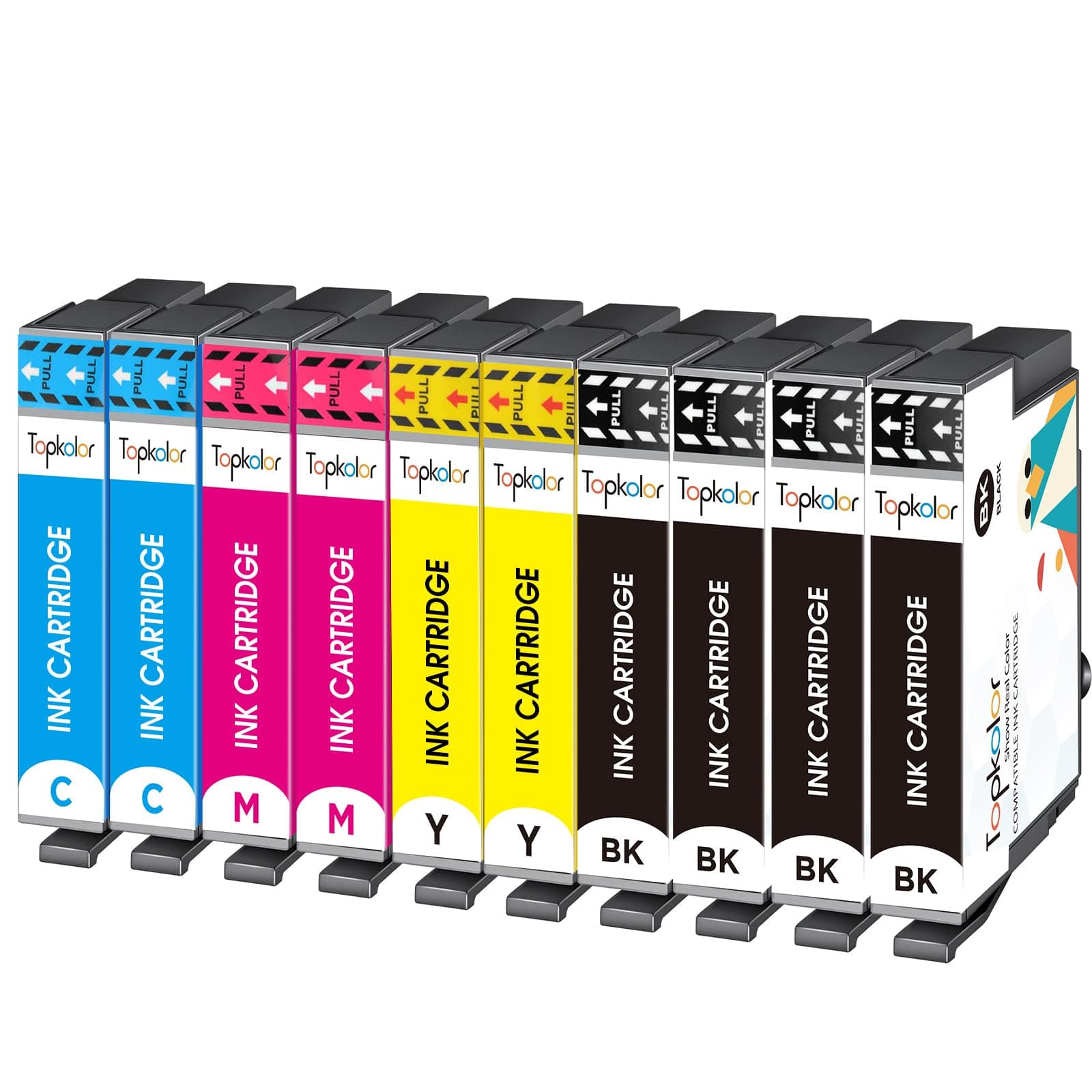 Replacement for 604XL Ink Cartridges 10 Pack, Compatible with Epson Expression Home XP-2200 XP-2205 XP-3200 XP-3205 XP-4200 XP-4205 Workforce WF-2910 WF-2930 WF-2935 WF-2950 Printers