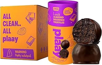 – Almond Brownie Chocolate Truffles – Keto Dark Chocolate Snack – Gluten-Free, Vegan-Friendly with Rich Fudgy Texture for Guilt-Free, Anytime Smart Snacking –10 x 30g