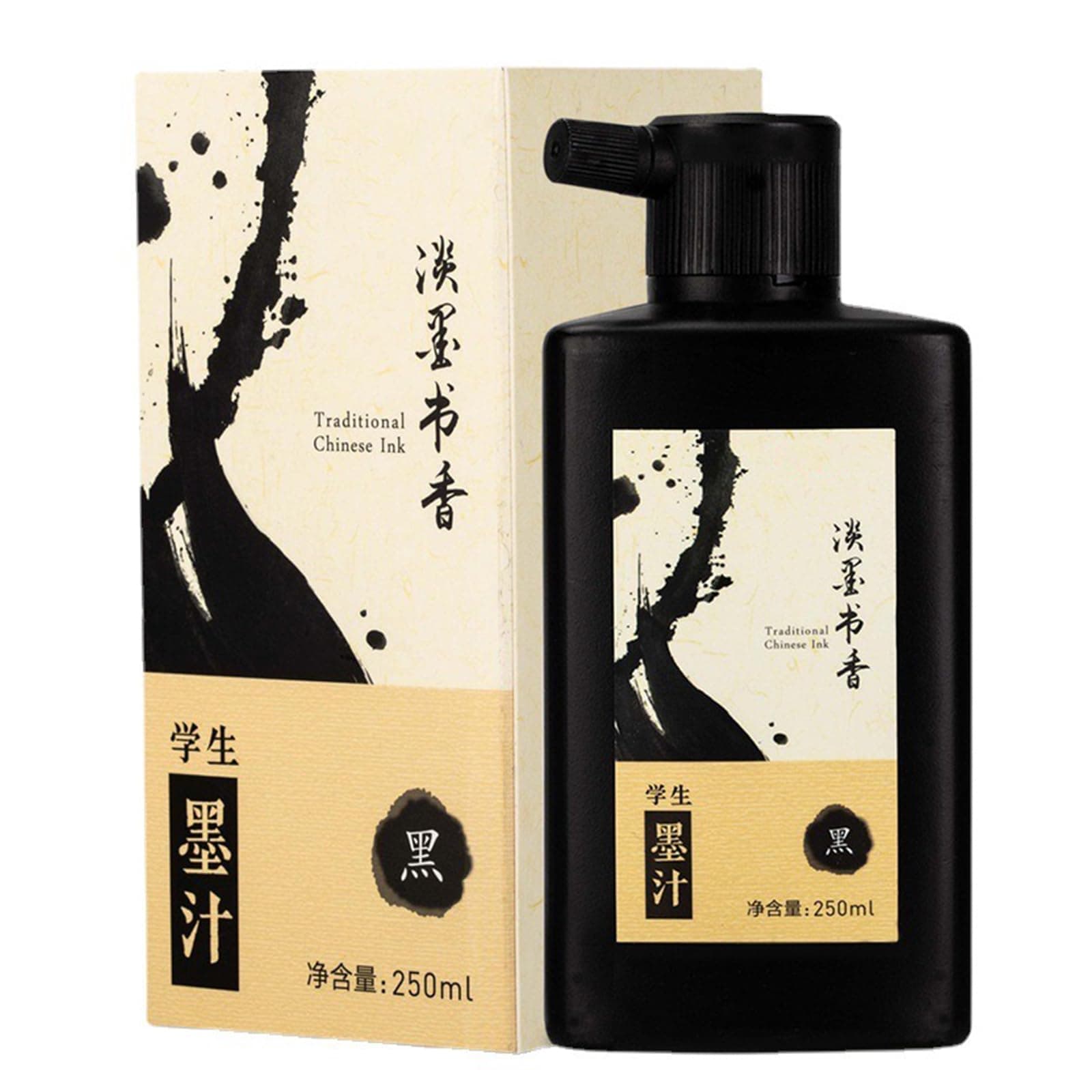 SEAMEW 250 ML/8.8 OZ Calligraphy and Sumi Liquid Ink - Versatile Elegance for Chinese Traditional Art Works and Japanese Brush Art