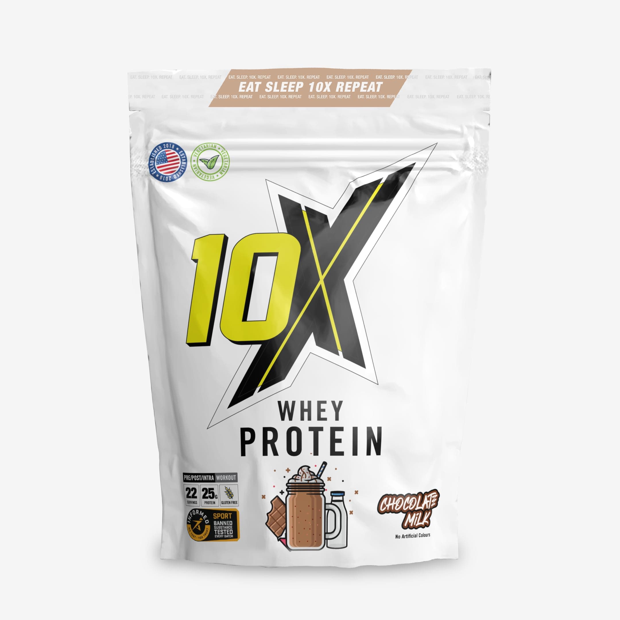 Whey Protein Powder Nutritious Delicious and Smooth Vegetarian Friendly High Protein Powder– 25g Protein Per Serving, 22 Servings, Informed Sport Certified, 750 g, Chocolate Milk