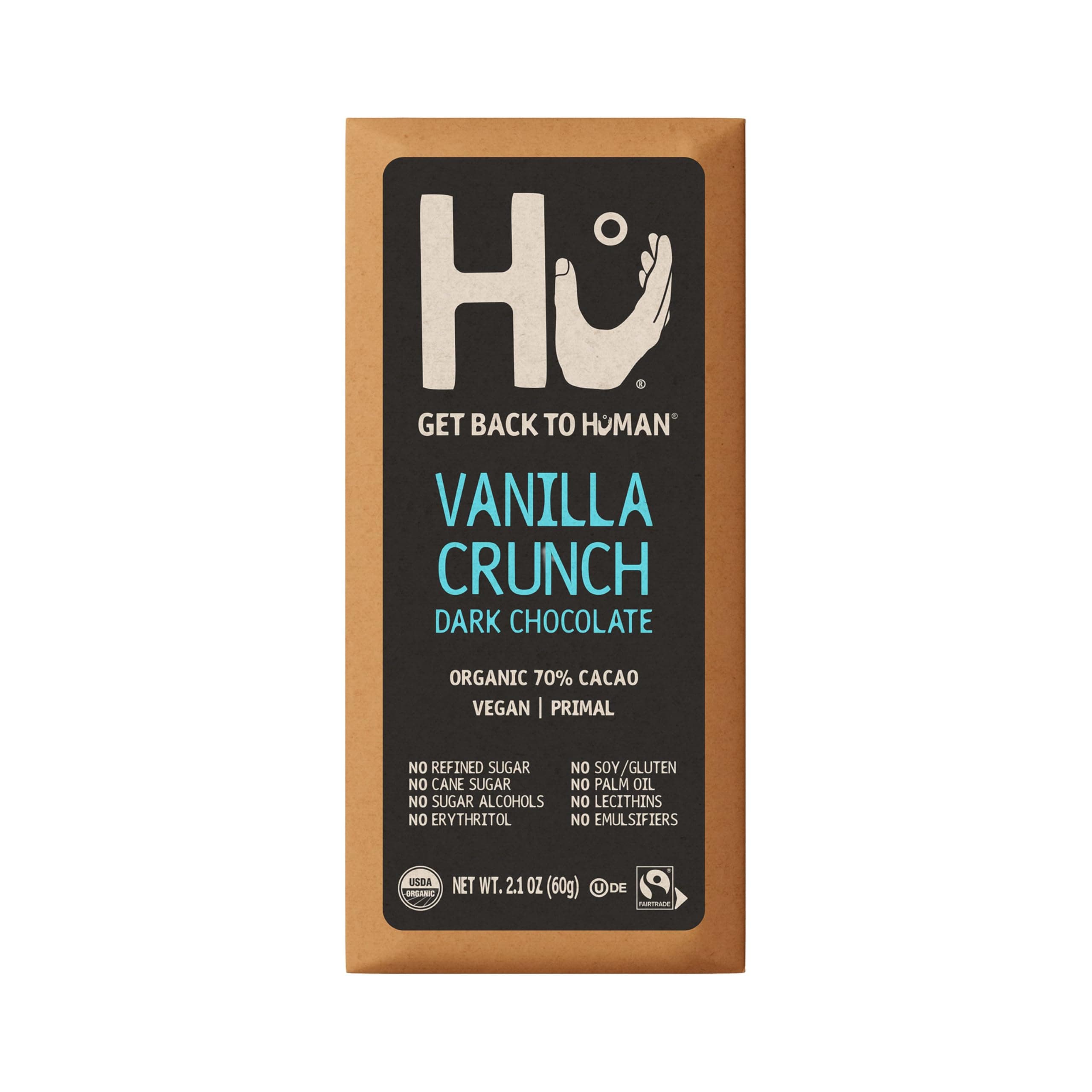 HU KITCHEN Bar Chocolate Vanilla Quinoa Qrispy, 2.1 OZ