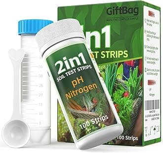 2-in-1 Complete Soil Test Kit for pH & Nitrogen – Includes Soil Sampling Spoon & Centrifuge Tube – Accurate & Easy-to-Use Soil Tester for Garden, Lawn & Plants Care