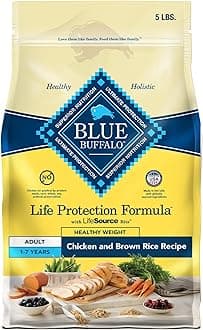 Life Protection Formula Healthy Weight Adult Dry Dog Food, Supports an Ideal Weight, Made with Natural Ingredients, Chicken & Brown Rice Recipe, 5-lb Bag