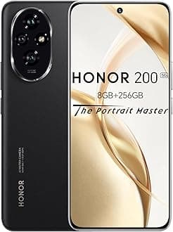 HONOR 200 5G Smartphone | 256GB ROM + 8GB RAM | 6.7" 120Hz OLED Display | 50MP Triple Camera | Snapdragon 7 Gen 3 | 5200mAh Battery | 100W Fast Charging | Dual SIM + eSIM | Android 14 (Black)
