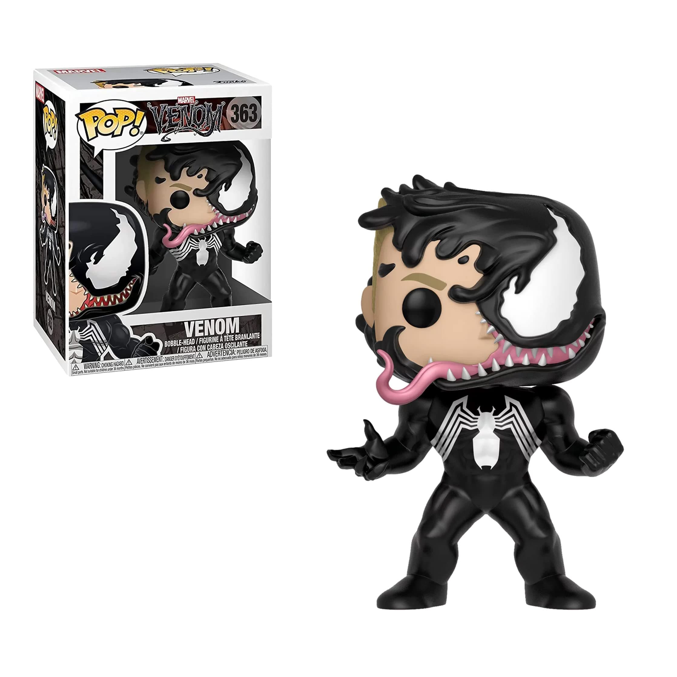 POP! Bobble: Marvel: Marvel Venom: Venom Eddie Brock - Collectable Vinyl Figure - Gift Idea - Official Merchandise - Toys for Kids & Adults - Comic Books Fans - Model Figure for Collectors
