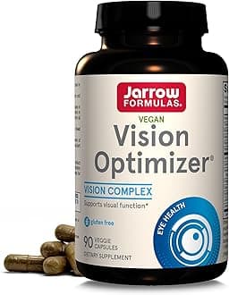 Jarrow Formulas® Vision Optimizer, Dietary Supplement, Vision Complex, Supports Visual Function, 90 Capsules, Up to a 30 Day Supply