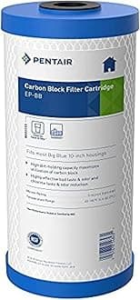 Pentek (23cm - 1.9cm H x 10cm - 1.6cm W) - EP-BB Carbon Block Filter Cartridge, 23cm - 1.9cm x 10cm - 1.6cm , 5 Microns