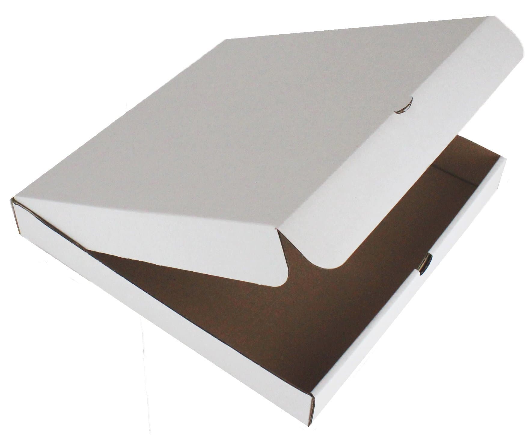 1 x PIZZA BOXES ☆ TAKEAWAY FAST FOOD CAKE PACKAGING WHITE ☆ SIZE : 14 INCH