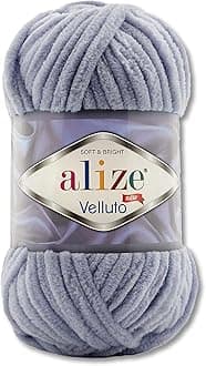 Wohnkult 100 g Alize Velluto Wool in 30 Selection (87 | Dark Grey)
