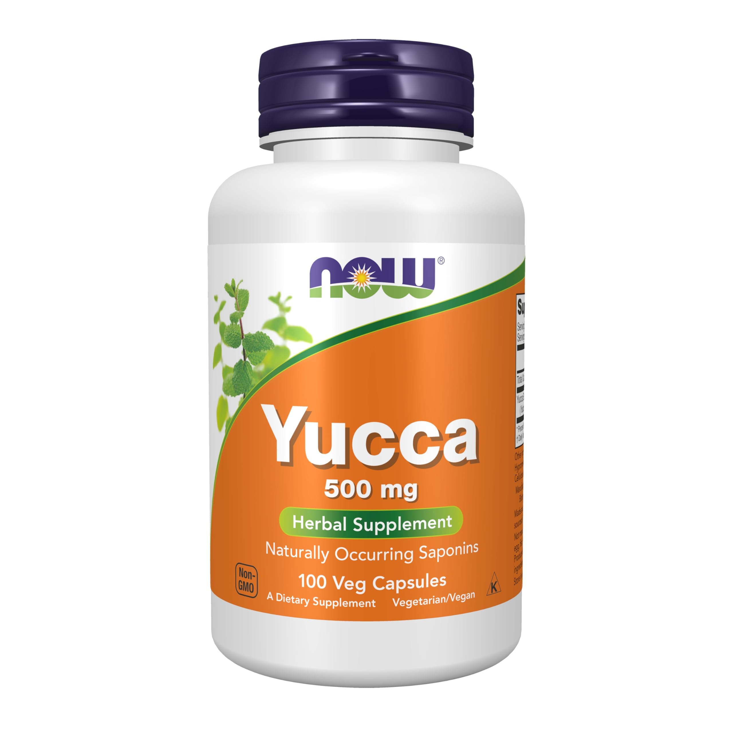NOW Foods Yucca - 500mg, 100 Capsules
