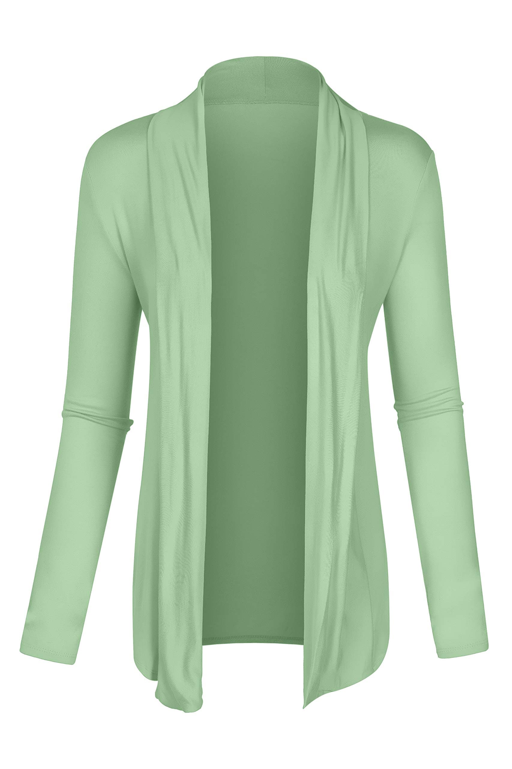 Womens Lightweight Open Front Draped Shawl Cardigan