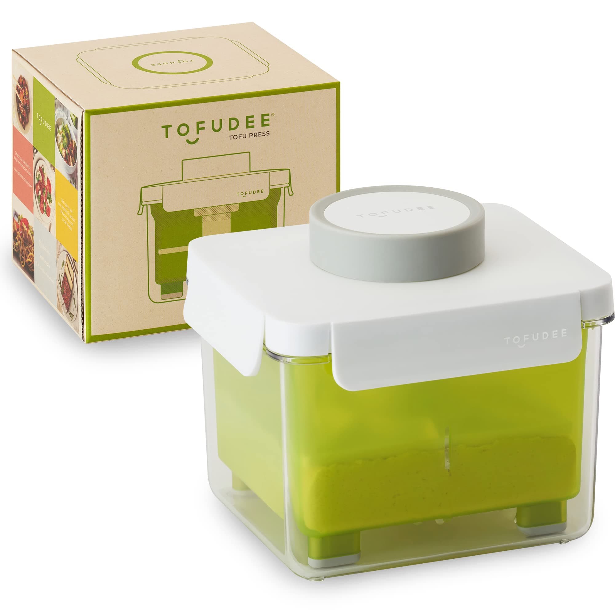 Tofu Press. Intelligent Spring Press Tofu Presser for All Types of Pressed Tofu – Soft, Firm and Extra Firm Tofu. No Crack Tofu Maker and Tofu Mold with Water Catcher