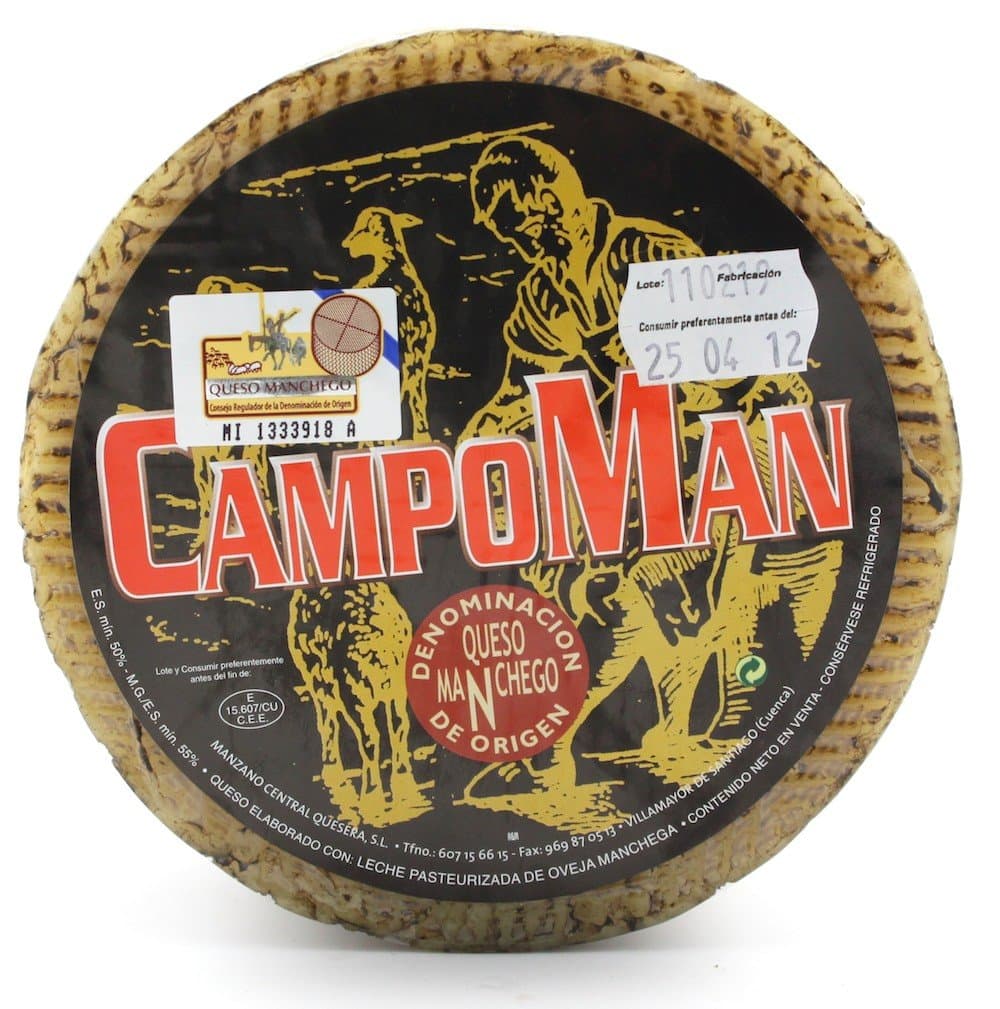 CampoMan Manchego Cheese, D.O, Extra Mature (6 Months) 1 kg