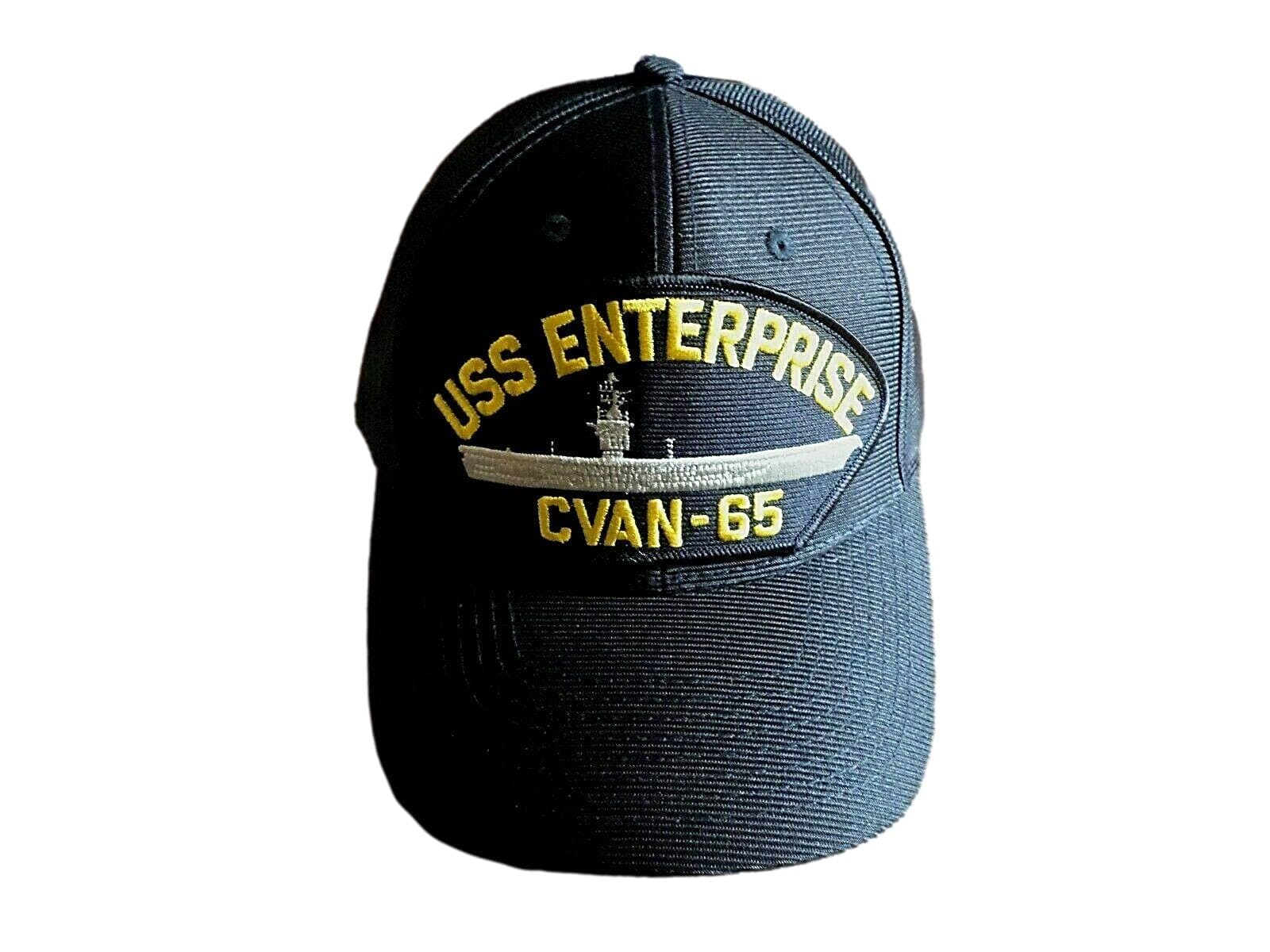 USS Enterprise CVAN-65 Navy Ship Hat U.S Military Official Ball Cap U.S.A Made