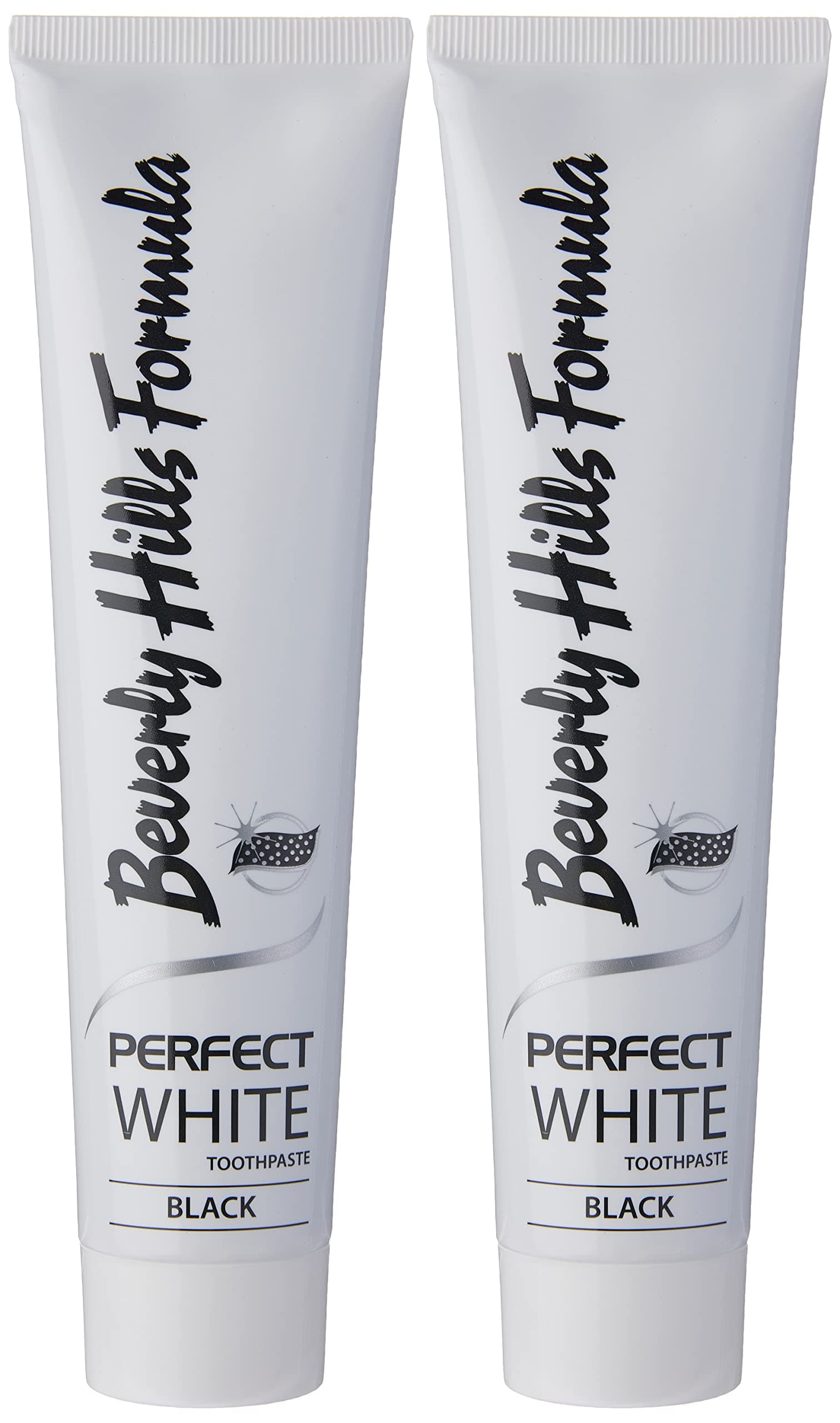 Beverly Hills Formula Perfect White Black Toothpaste, 2 x 125ml