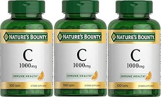 Vitamin C, 1000mg, 100 Caplets (Pack of 3)