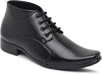ZixerSynthetic Leather Ankle Formal Shoes Men || Office Shoes for Men Latest Stylish || Chukka Boots Men Long Shoes for Men Long Boots
