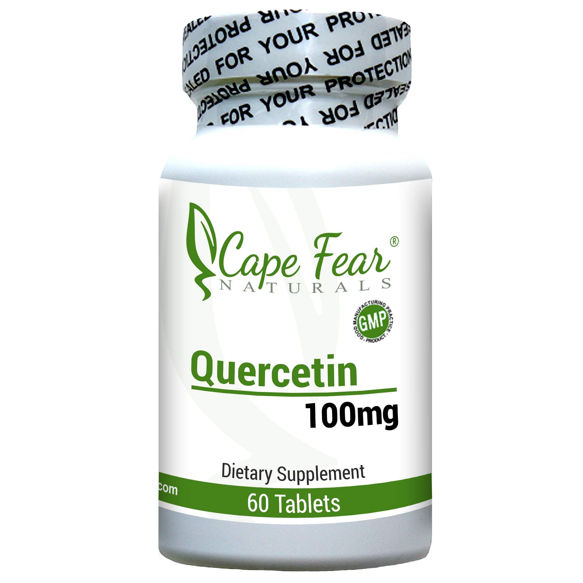 Quercetin Dietary Supplement (100mg Each, 60 Tables per Bottle) - Powerful Antioxidant - Immunity, Lung Support