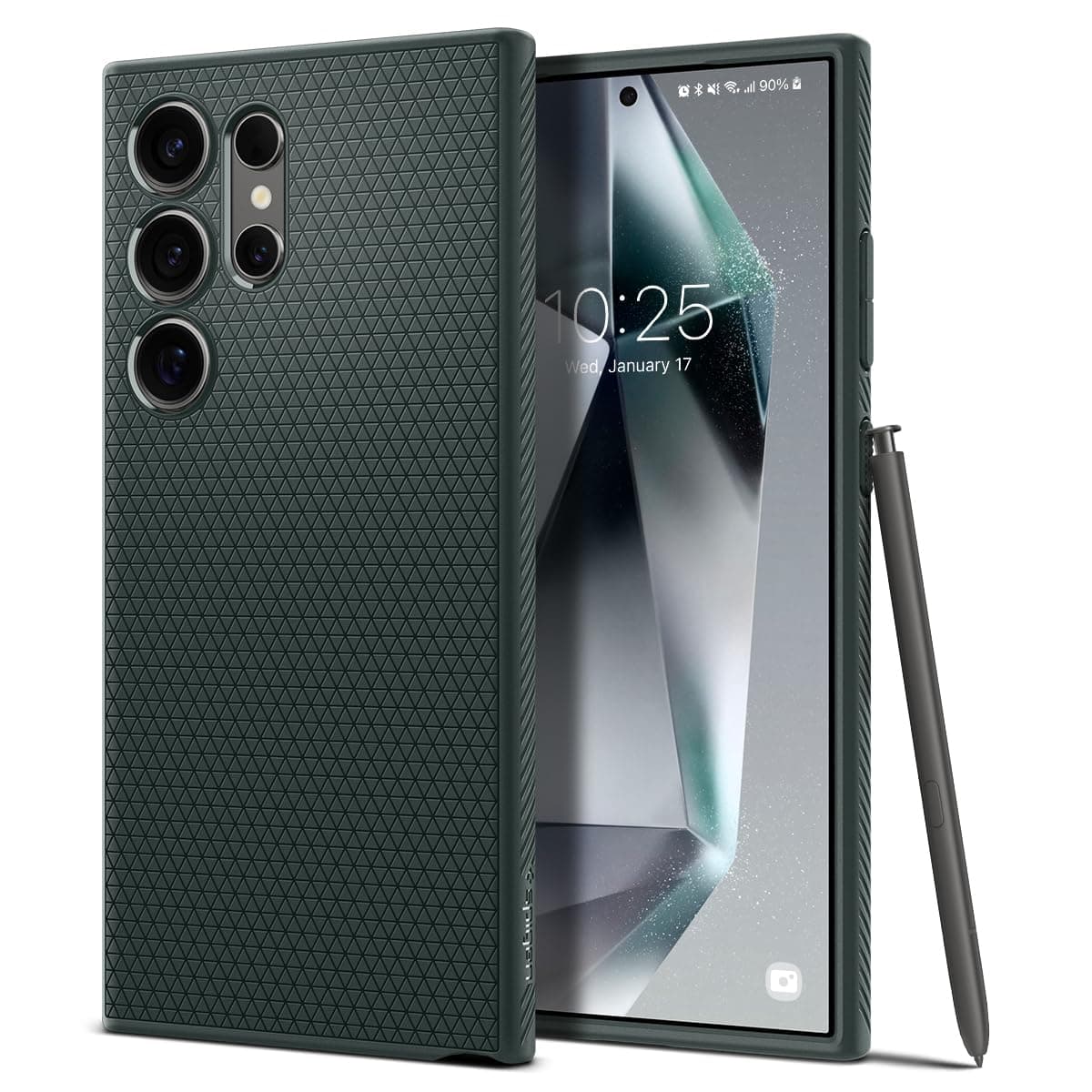 for Galaxy S24 Ultra Case, Liquid Air [No Magnet Ring] [Military-Grade Protection] - Abyss Green | Designed for, 2024