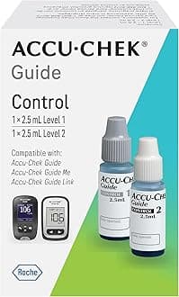 Guide Diabetes Control Solution for Diabetic Blood Glucose Monitoring (Level 1 & 2 for Guide and Guide Me Test Meters)