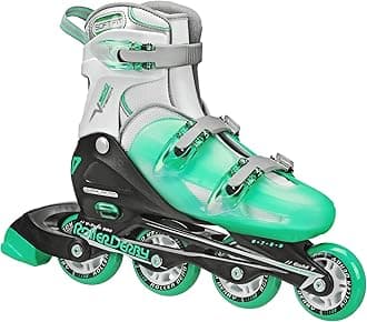 Roller Derby V-Tech 500 Adjustable Performance Inline Skates for Men, Women, ...