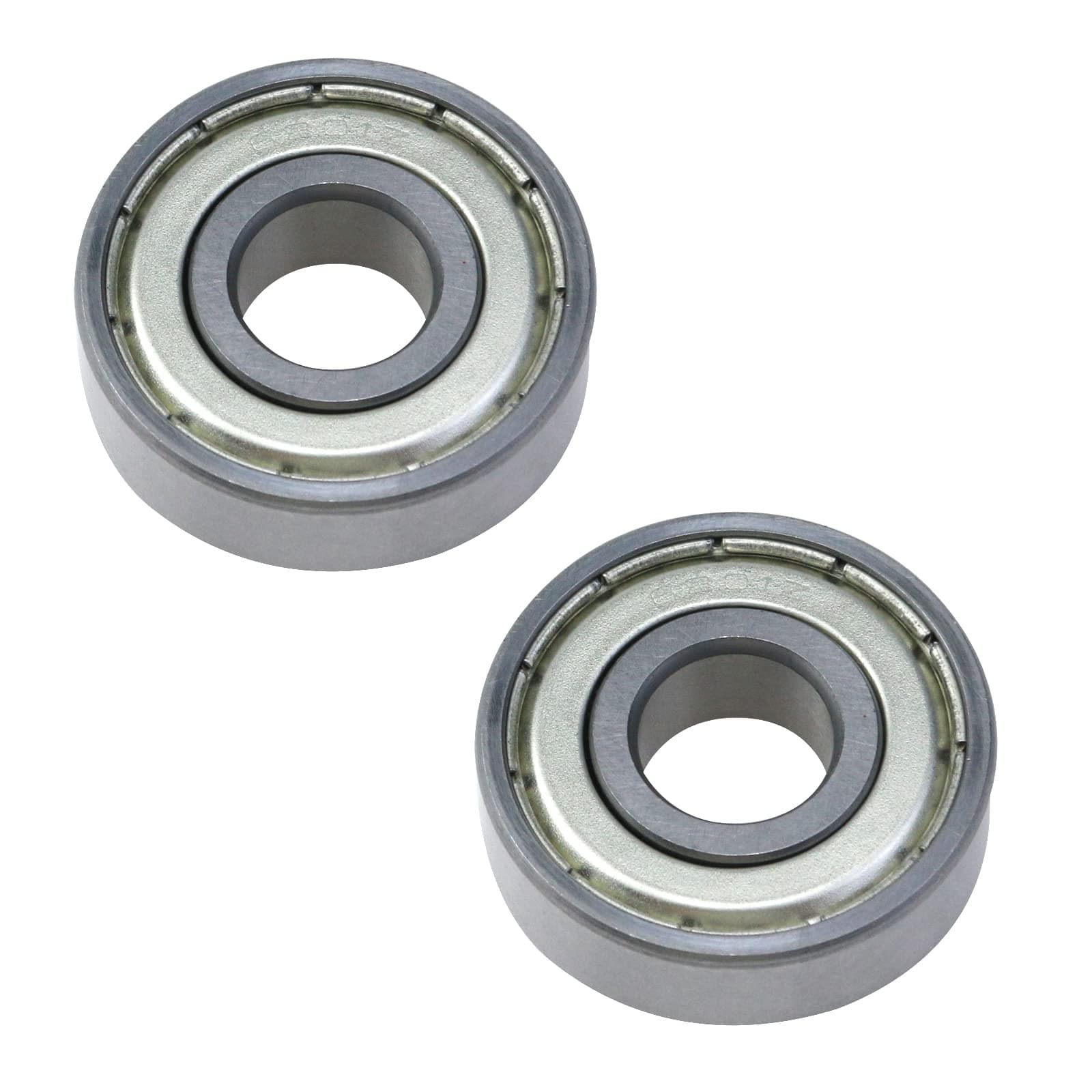 2-Pack 12mm x 32mm x 10mm 6201Z Double Shielded Deep Groove Radial Ball Bearings