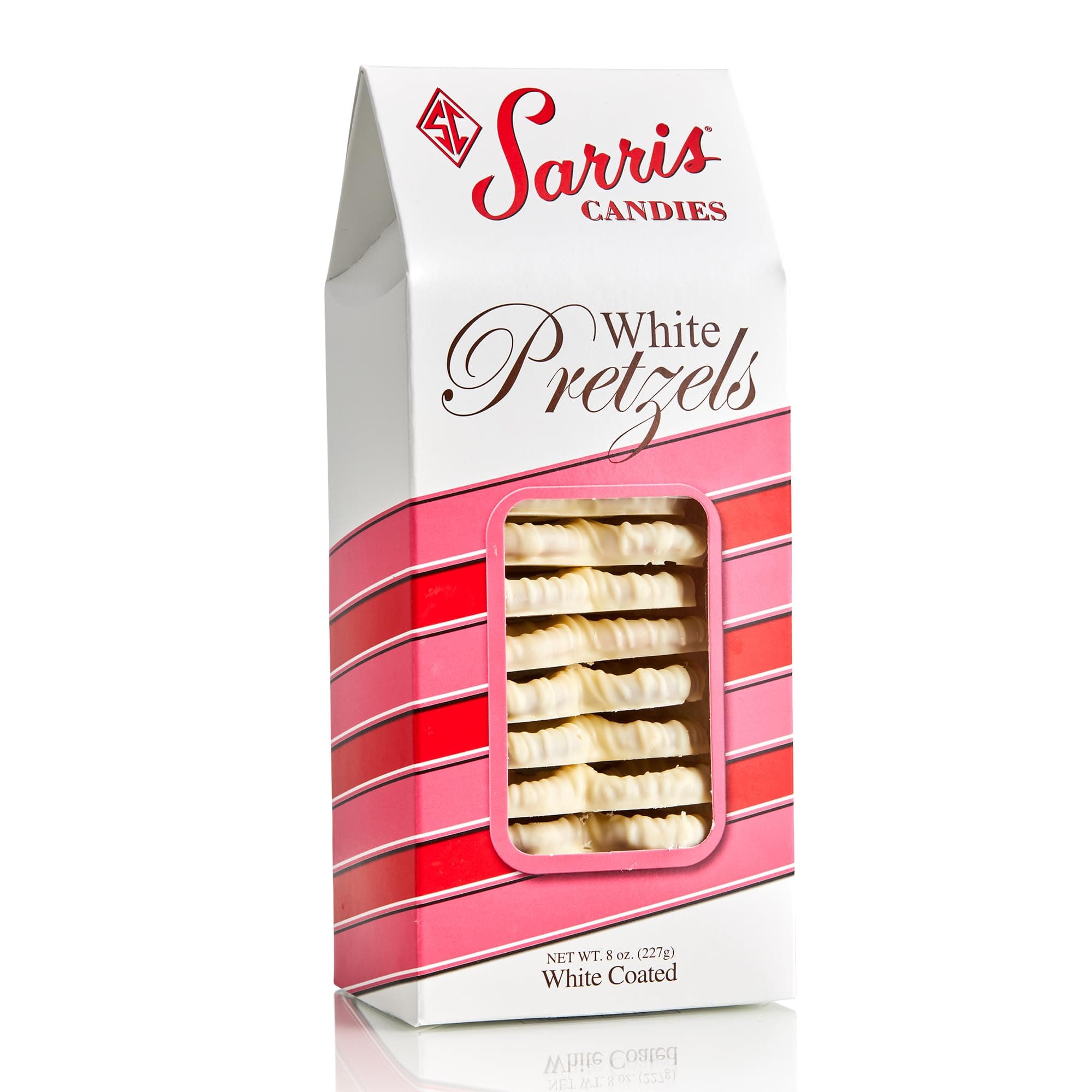 Sarris White Chocolate Covered Pretzels,Approx. 10 pcs. (8 oz.)