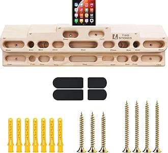 TWO STONES Climbing Fretboard Door Mounted Training Station as Climbing Hangboard Climbing Pull-Up Bar Climbing Pull-Up Board Climbing Climbing Board for Hanging Exercises and Finger Strength Training
