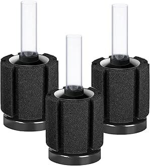 AQUANEAT 3 Pack Aquarium Bio Sponge Filter Breeding Fry Betta Shrimp Nano Fish Tank (Small up to 10Gal)